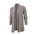 Herren Strickjacke mit offenem Schnitt und praktischen Taschen R&B