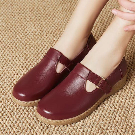 Damen Komfortable Slipper mit modischer Schnallenverzierung und anatomischem Fußbett R&B