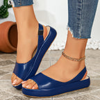 Damen bequeme Slingback-Sandalen mit elegantem Blockabsatz und atmungsaktiver Sohle R&B