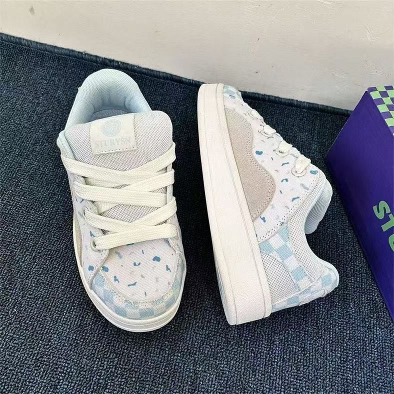 Damen trendige Sneakers mit atmungsaktiver Netz-Oberfläche und bequemem Fußbett R&B