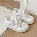 Damen Modische Freizeitsneaker mit floralem Design und komfortabler Sohle
