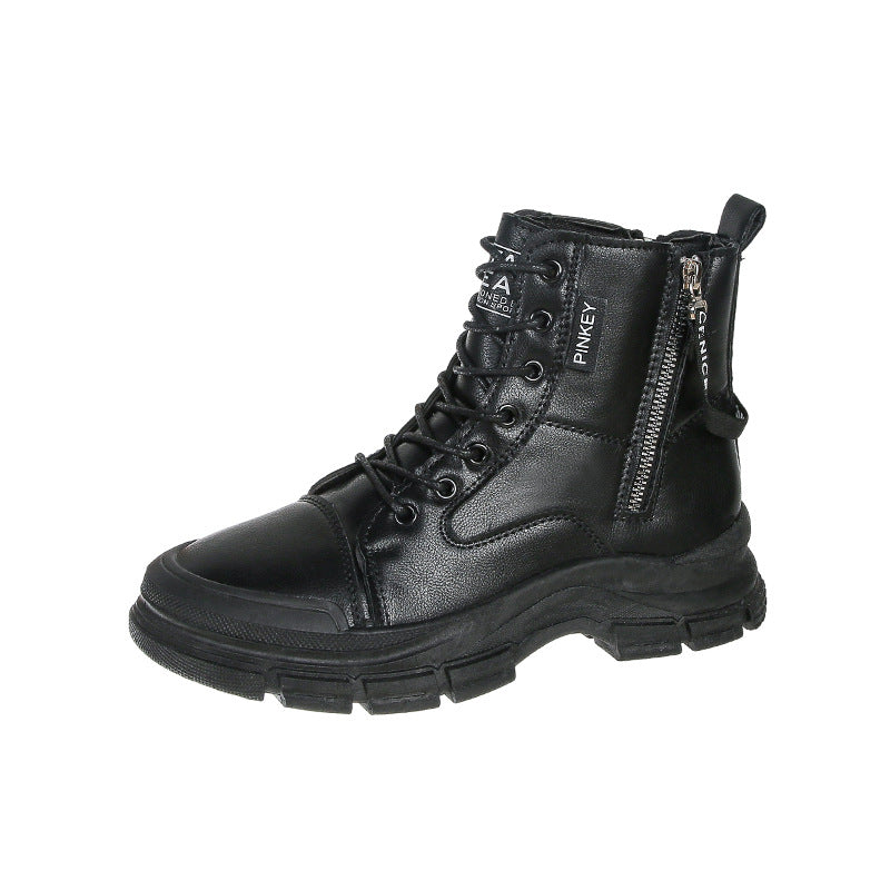 Damen modische High-Top Sneakers mit praktischem Reißverschluss und atmungsaktiver Sohle R&B