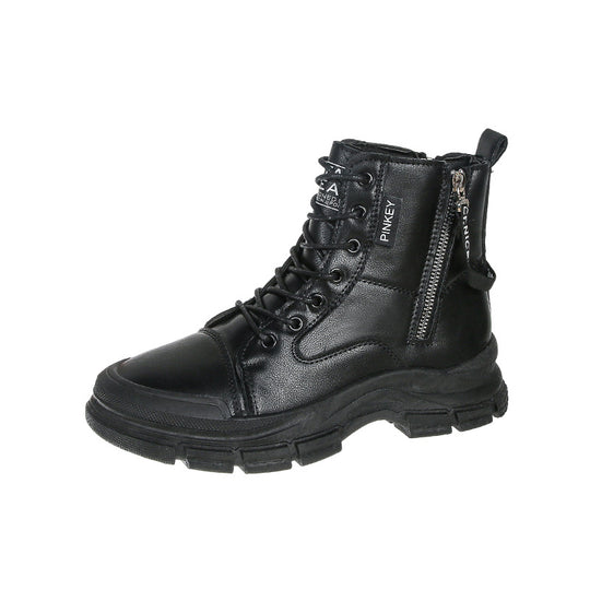 Damen modische High-Top Sneakers mit praktischem Reißverschluss und atmungsaktiver Sohle R&B