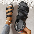 Damen Sandalen mit verstellbaren Riemen und anatomischem Fußbett R&B
