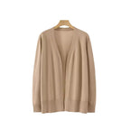 Damen lässiger Strickcardigan im minimalistischen Design