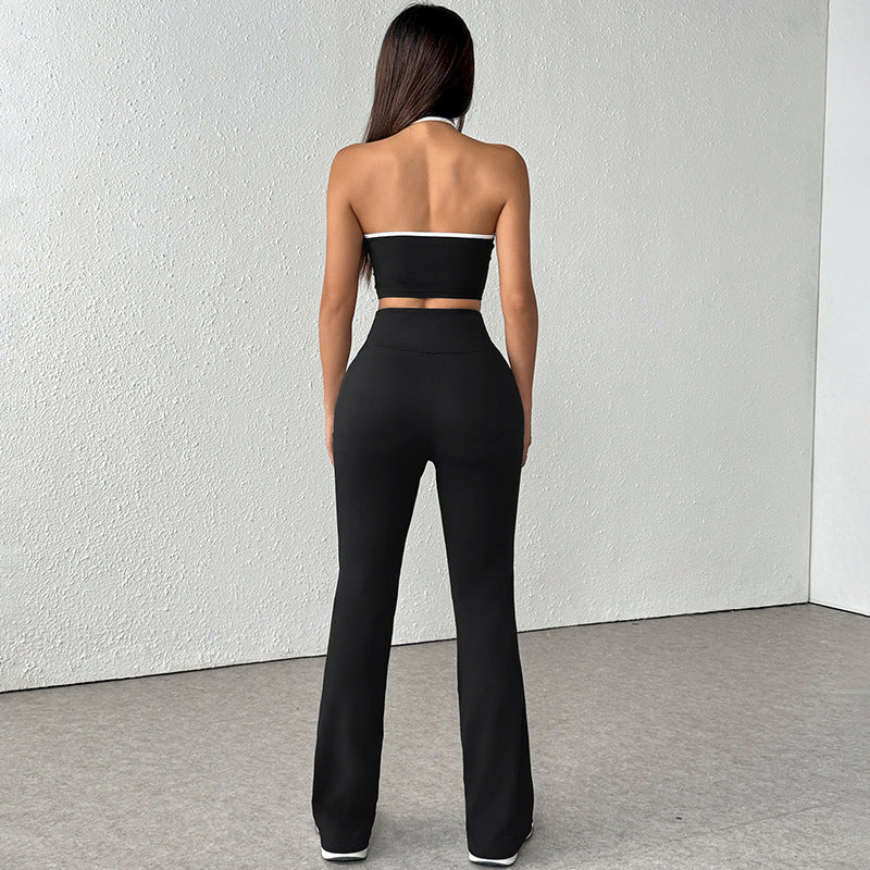 Damen Sportliches Zweiteiliges Set aus atmungsaktiven Materialien und figurbetontem Schnitt R&B