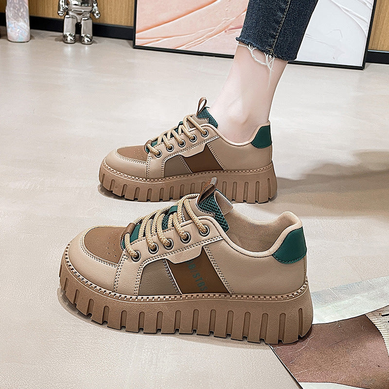 Damen modische Sneakers mit extrahohen Profilsohlen und atmungsaktivem Obermaterial R&B