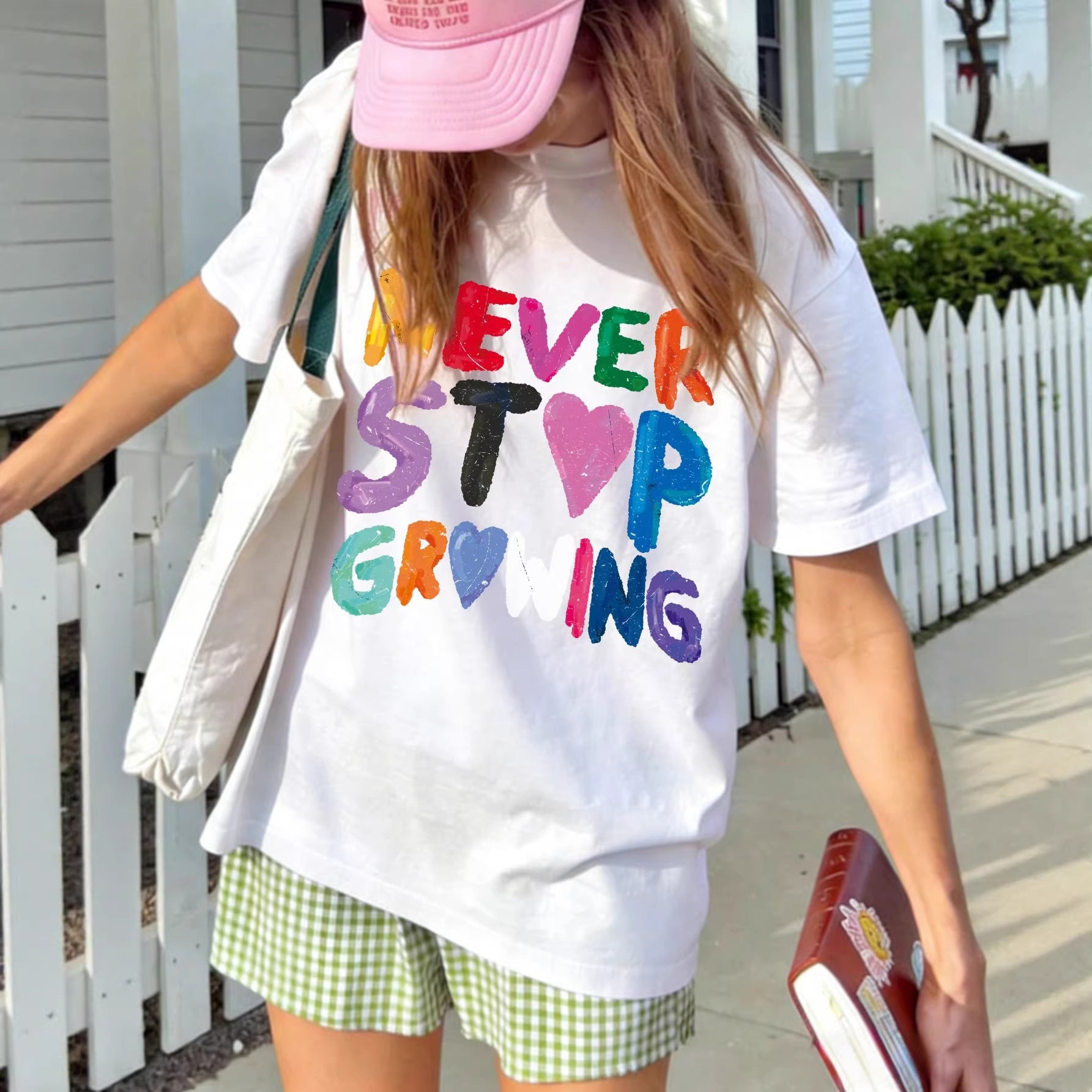 Damen T-Shirt mit kreativem motivierendem Schriftzug R&B