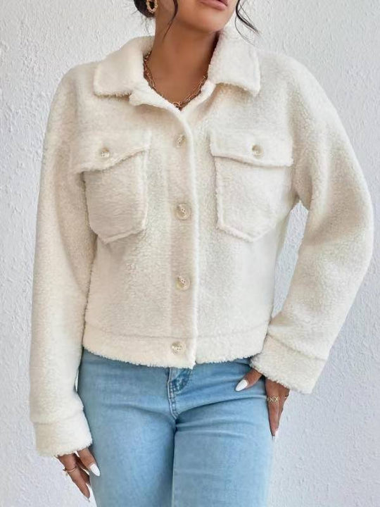 Damen Kuschelige und modische Fleecejacke mit praktischen Taschen R&B