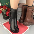 R&B | Metallische Schnalle Samt Stiefel