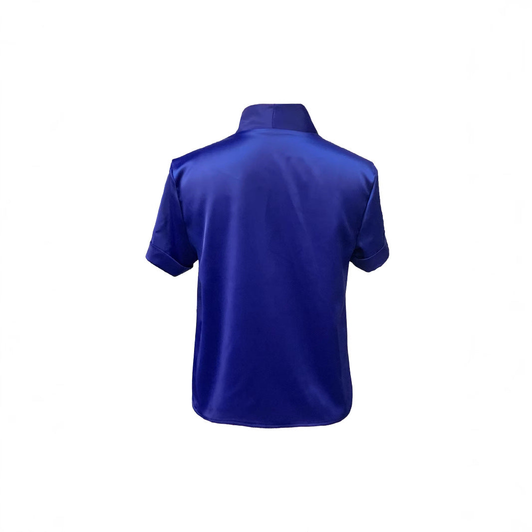 Damen Edles Seidenshirt mit Krawatten-Detail R&B