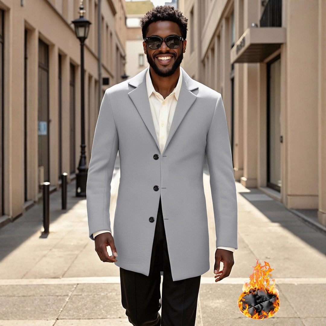 Herren eleganter und modischer Langmantel R&B