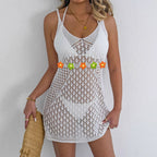 Damen Häkel-Strandkleid R&B 1779788032
