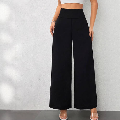 Damen Weite Loungehose aus hochwertigem Material mit elastischem Bund R&B