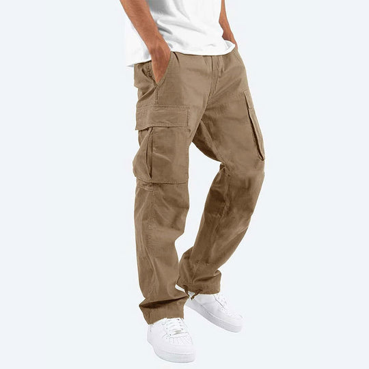 Herren Cargo-Hose mit praktischen Seitentaschen und elastischem Bund R&B