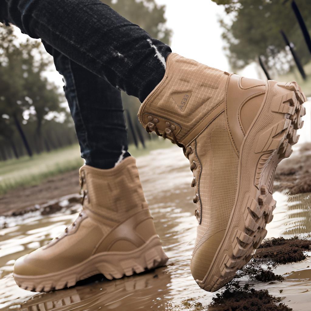 Herren robuste Outdoor-Boots mit atmungsaktiver und rutschfester Sohle R&B