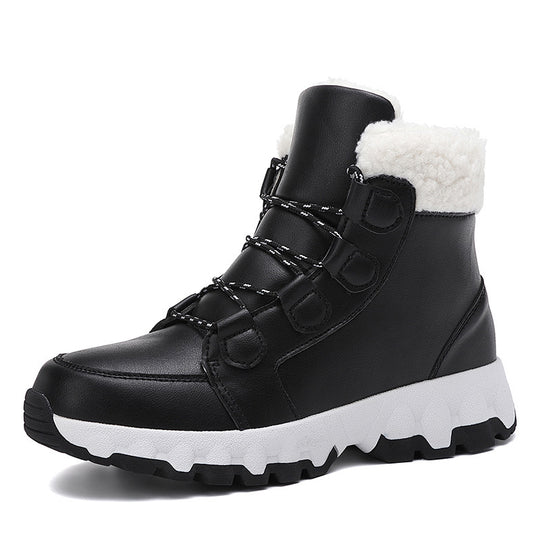 Damen Hohe Winterstiefel mit rutschfester Sohle und kuscheligem Futter R&B