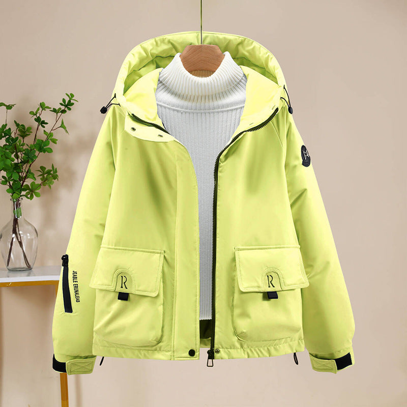 Damen Sportliche und funktionale Outdoor-Jacke mit Kapuze und zahlreichen Taschen R&B
