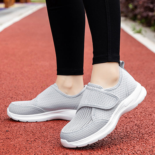 Damen Bequeme und atmungsaktive Fitness-Sneaker mit elastischem Riemen R&B