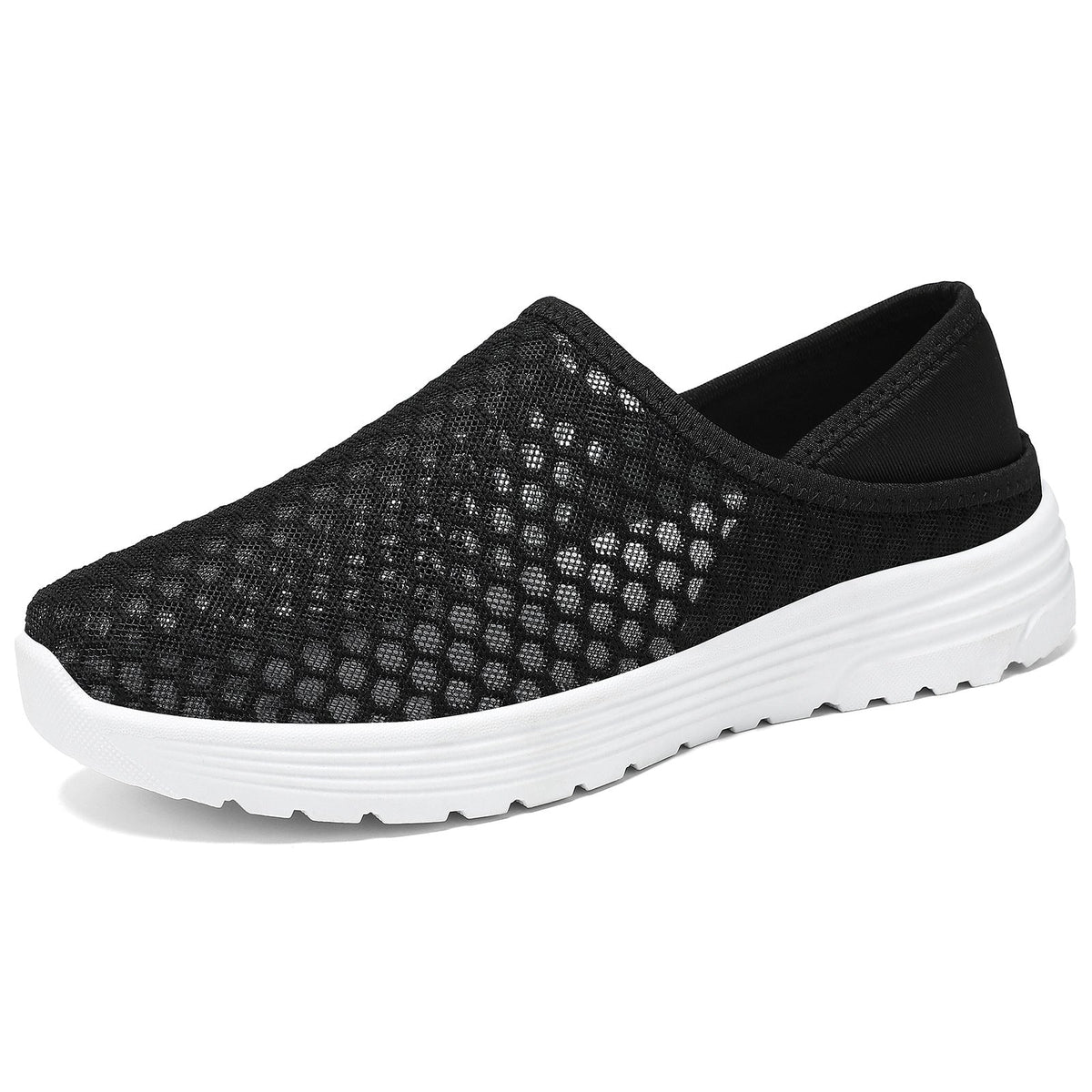 Damen nan atmungsaktive Mesh-Slip-On Clog-Sneaker mit Memory-Fußbett und dämpfender EVA-Sohle R&B