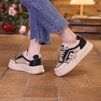 Damen Sportliche Sneaker mit atmungsaktiver Mesh-Oberfläche und dämpfender Sohle R&B