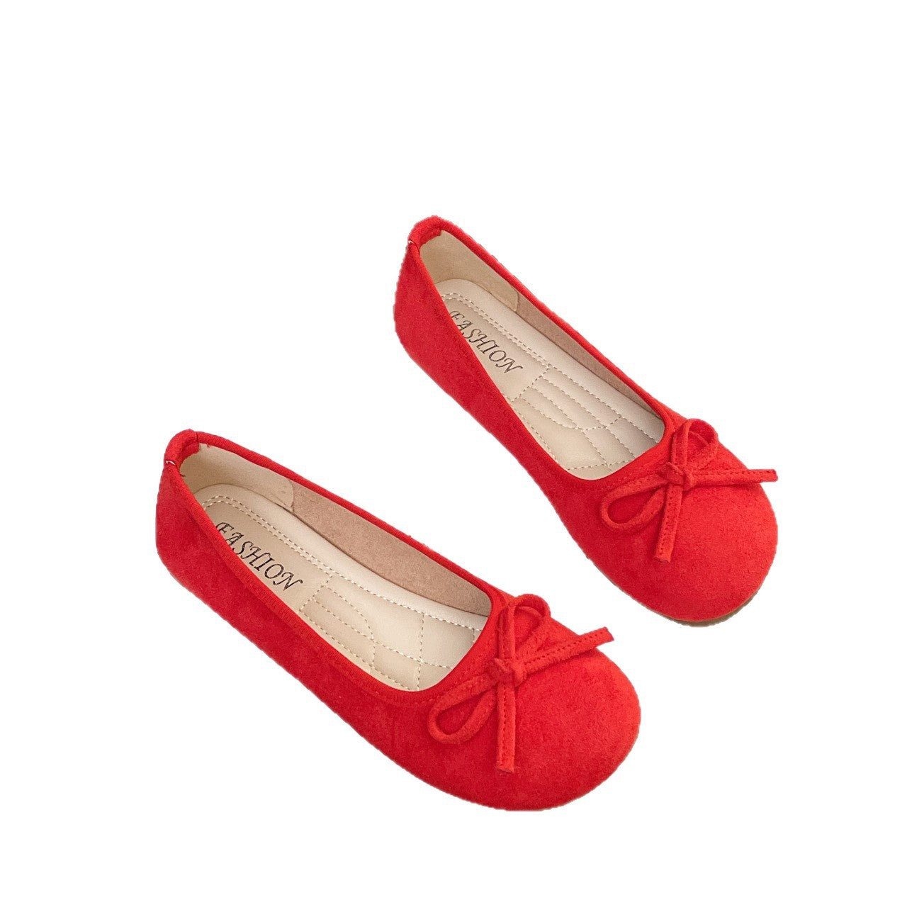 Damen elegante Ballerinas mit zierlichem Schleifendetail EB