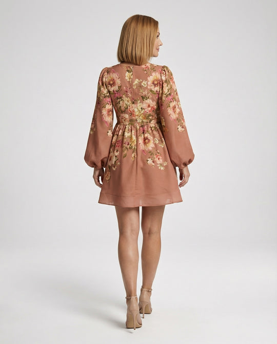 Damen Minikleid mit tiefem V-Ausschnitt