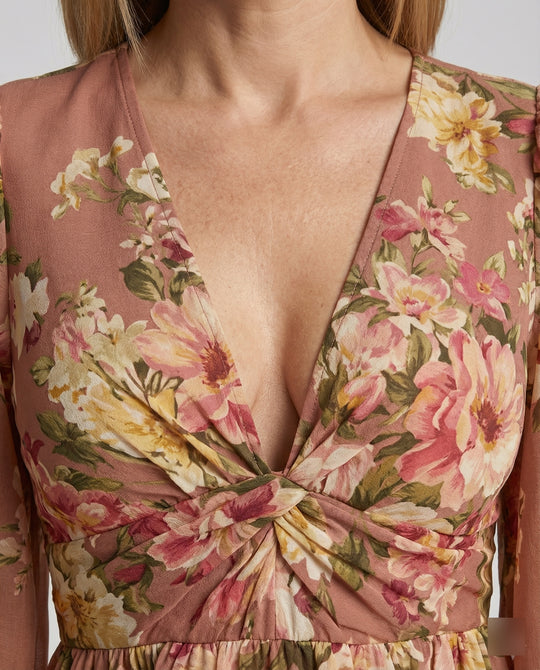 Damen Minikleid mit tiefem V-Ausschnitt