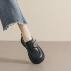 Damen modische Schnürschuhe mit Doppelriegelschnallen
