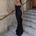 Damen Figurbetontes Maxikleid mit raffiniertem Cross-Back Design R&B