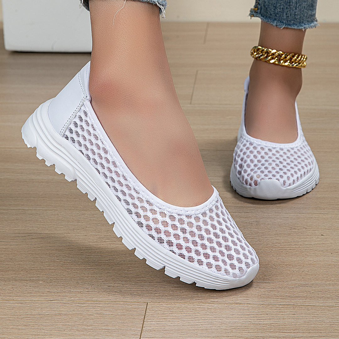 Damen Bequeme Freizeitschuhe mit atmungsaktiver Mesh-Oberfläche R&B