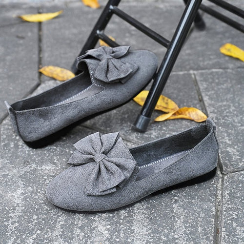 Damen Ballerinas mit eleganter Schleifenverzierung R&B