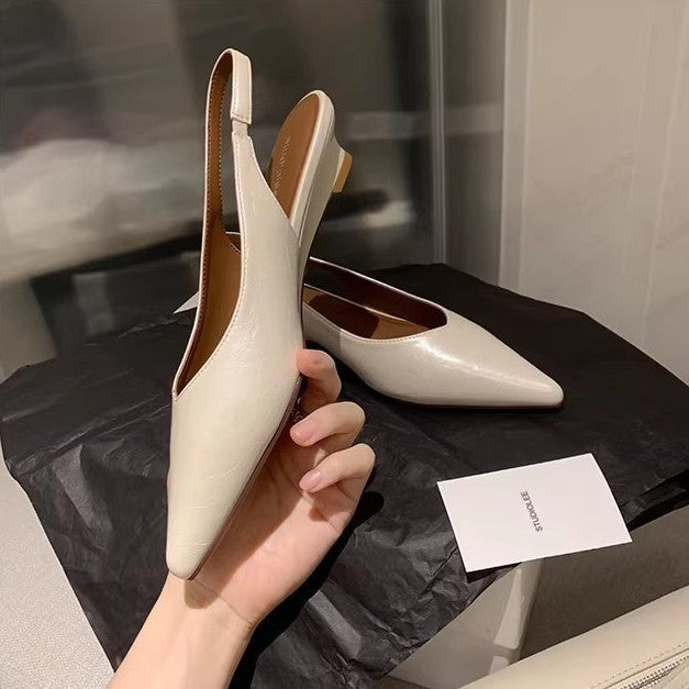 Damen Slingback-Pumps mit eleganter spitz zulaufender Form und bequemer Innensohle R&B