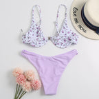 Damen Cup-Bikini-Set mit floralem Design R&B