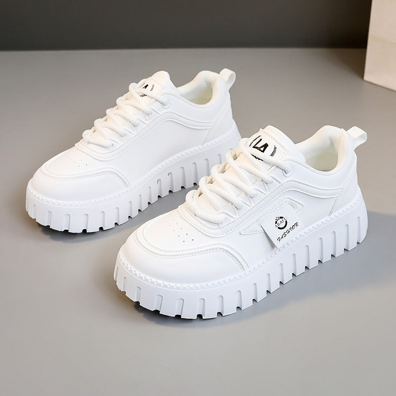 Damen modische Plateau Sneakers mit rutschfester Sohle und atmungsaktivem Obermaterial R&B