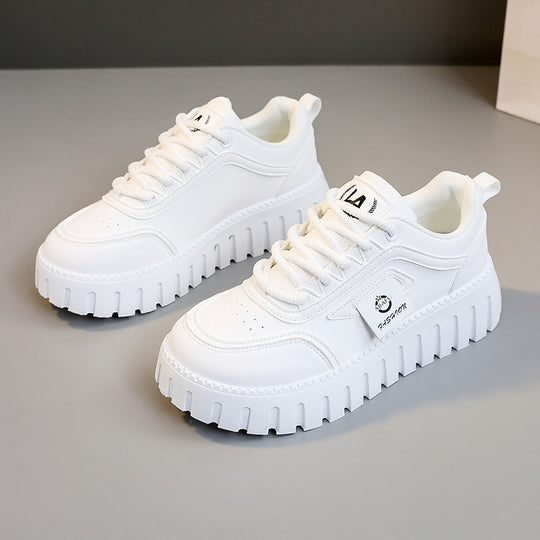 Damen modische Plateau Sneakers mit rutschfester Sohle und atmungsaktivem Obermaterial R&B
