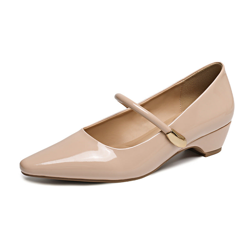 Damen elegante Mary Jane Schuhe mit Absatz R&B