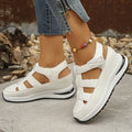 Damen Wedge-Sandalen mit ergonomischer Sohle und verstellbaren Riemen R&B