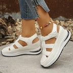 Damen Wedge-Sandalen mit ergonomischer Sohle und verstellbaren Riemen R&B
