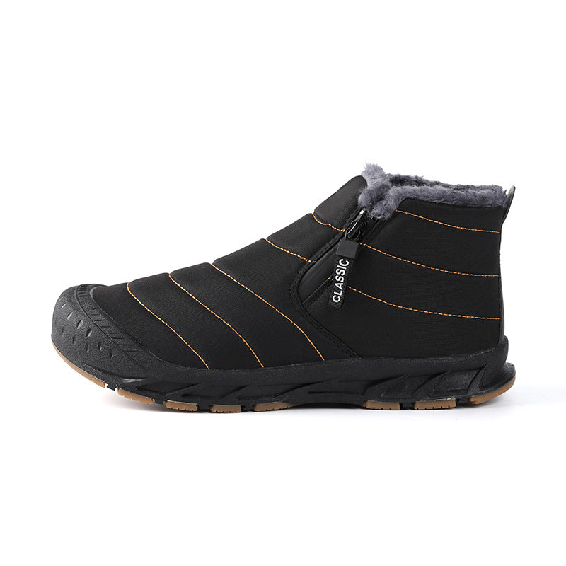 Damen gefütterte Winterboots mit rutschfester Sohle und praktischem Klettverschluss R&B