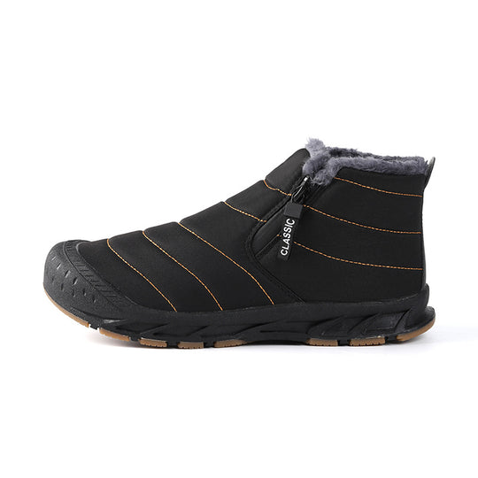 Damen gefütterte Winterboots mit rutschfester Sohle und praktischem Klettverschluss R&B