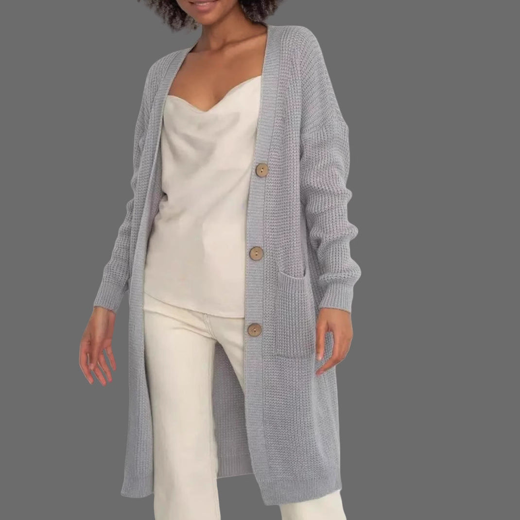 Damen Strickjacke mit hochwertigen Knöpfen R&B