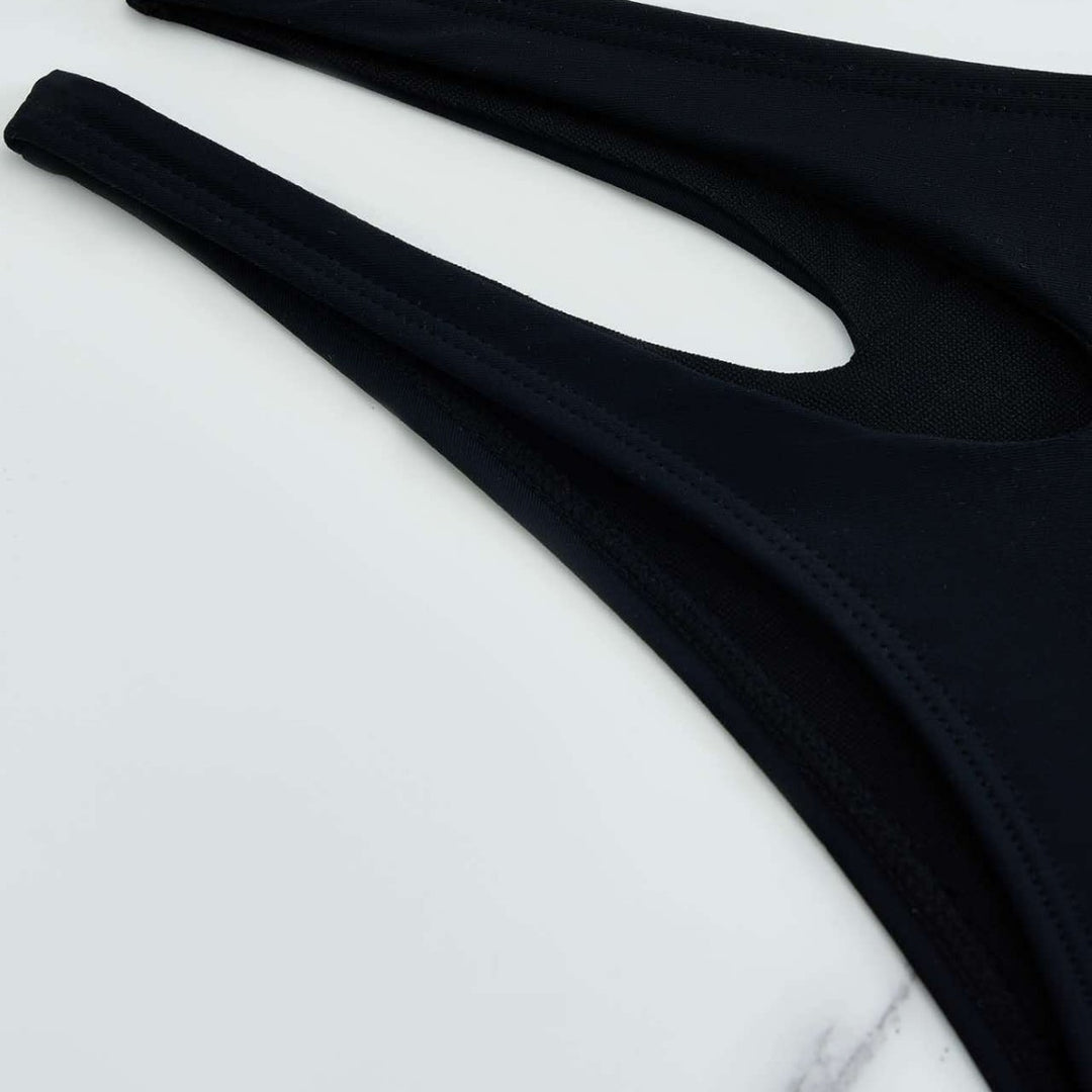 Damen Bikini-Set mit modischem Knoten und seitlichem Cut-Out R&B