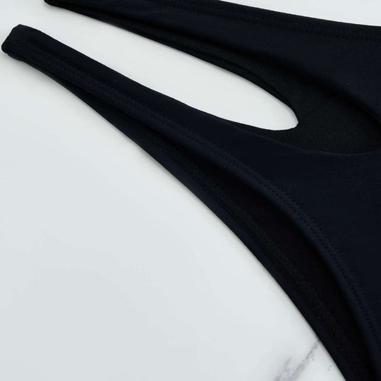 Damen Bikini-Set mit modischem Knoten und seitlichem Cut-Out R&B