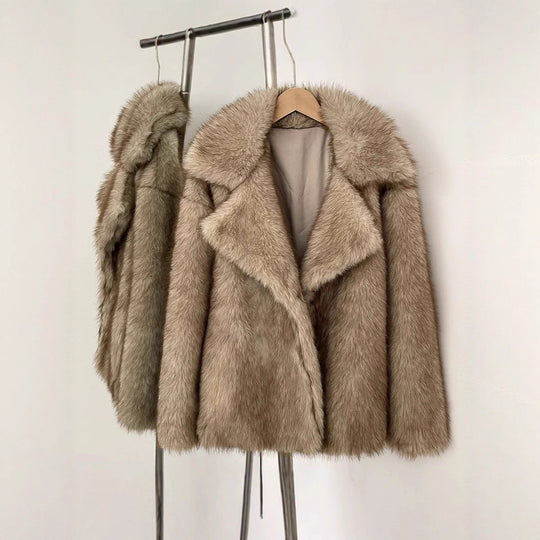 Damen Kunstpelz-Jacke R&B
