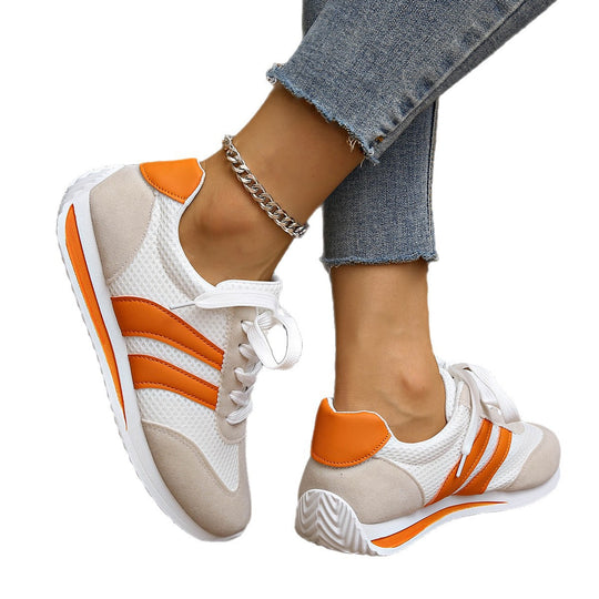 Damen Sportliche Sneakers mit atmungsaktivem Mesh-Obermaterial und dämpfendem Fußbett R&B