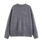 Damen oversized Pullover aus hochwertiger Baumwollmischung mit luxuriösem Tragegefühl R&B