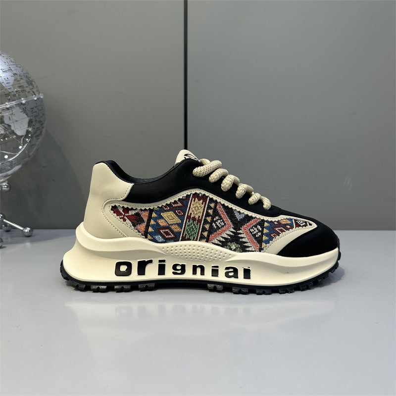 Damen Sportliche Sneakers mit einzigartigem geometrischen Muster R&B