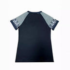 Damen T-Shirt mit Herzmotiv und modischem Streifenmix R&B