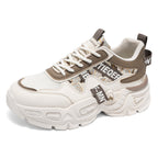 Damen Sportliche Chunky Sneakers mit einzigartigem Blumenmuster